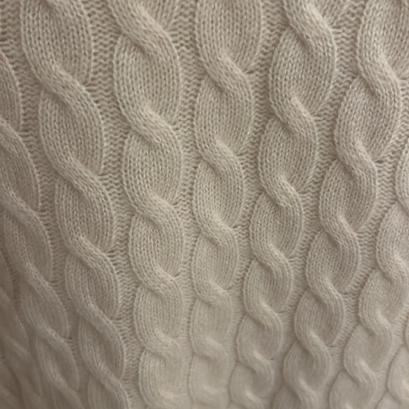 NWT women’s jcrew cream cashmere cable knit sweater, size small. - Picture 2 of 5